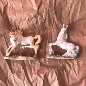 Two Unicorn Figurines